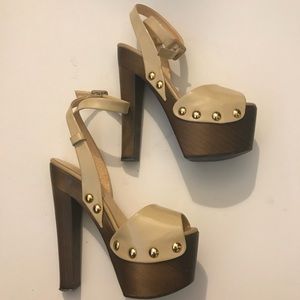 Giuseppe Zanotti Wood platform heels